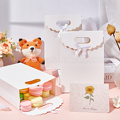 Прямоугольные бумажные подарочные пакеты&nbsp;CARB-WH0017-14A-04