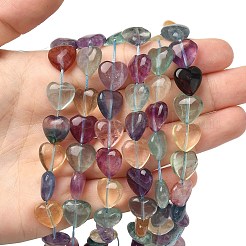 Нити натуральных зеленых фиолетово-желтых флюоритовых бусин G-NH0048-A01-01