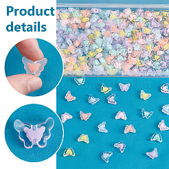 240 шт. Прозрачные акриловые бусины MACR-PH0001-74