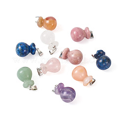 14шт 7 стиля подвески из натуральных смешанных драгоценных камней&nbsp;G-FW0001-13