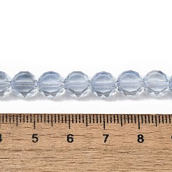 Стеклянные бусины с гальваническим покрытием  EGLA-L045-G-PL03