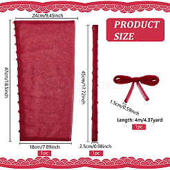 Замена молнии на сетчатом свадебном платье&nbsp;DIY-WH0496-06C