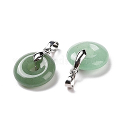 Естественный зеленый авантюрин подвески G-E059-01P-04