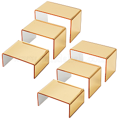 3 размер 3-х уровневая зеркальная акриловая полка для ювелирных украшений ODIS-WH0025-116