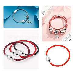 4 шт. европейские застежки из нержавеющей стали 304 с наконечниками для шнура&nbsp;STAS-DC0004-32