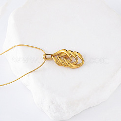 3 шт. винтажные ожерелья из нержавеющей стали с тройным ромбом для женщин IX5959