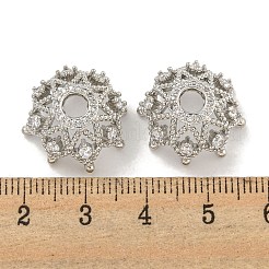 Покрытие стойки латунь микро паве прозрачные колпачки из кубического циркония&nbsp;KKB-L215-045P