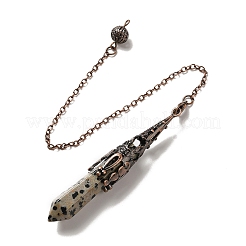 Большие подвески с маятником из смешанных драгоценных камней и стекла&nbsp;G-H285-06R