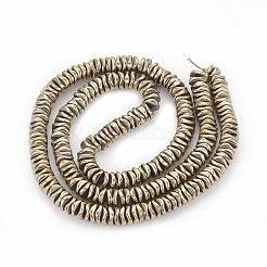 Гальванизировать немагнитных синтетический гематит бисер пряди G-N0321-07L