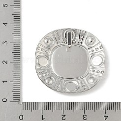 Оправы для подвесок из нержавеющей стали 304 в виде кабошонов&nbsp;STAS-D376-12P