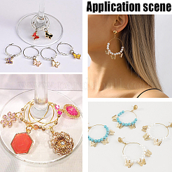 100 шт. 316 хирургическая нержавеющая сталь винные бокалы кольца подвески&nbsp;STAS-BBC0005-97C