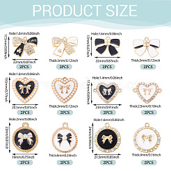 24шт 12 стиля подвески из сплава с эмалью&nbsp;FIND-TA0008-24