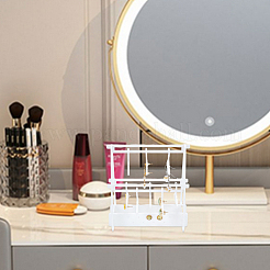 Непрозрачная акриловая вешалка для серег&nbsp;EDIS-HY0001-04B