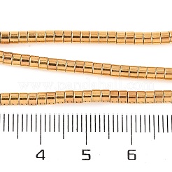 Гальванические нити из синтетических немагнитных гематитовых бусин&nbsp;G-H027-G01-03