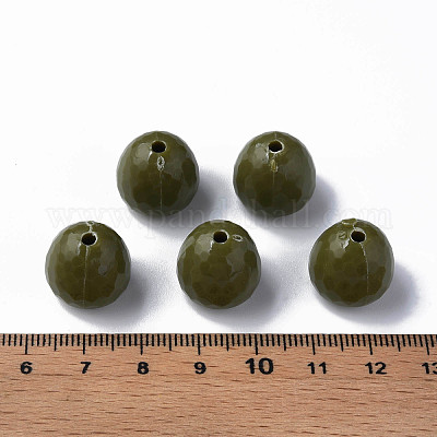 Непрозрачные акриловые бусины&nbsp;MACR-S373-10A-A11-1