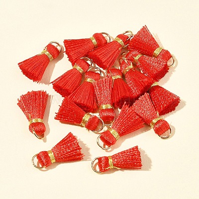 20 шт. украшения из поликоттона (полиэстер-хлопка) ручной работы в виде кисточек FIND-FS0003-27I-1