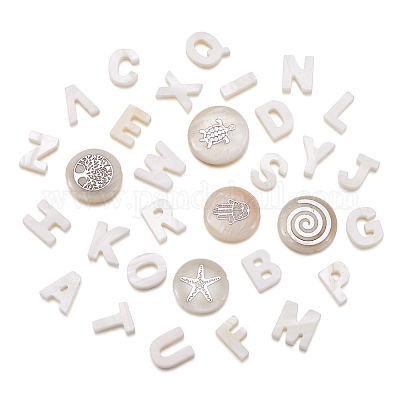 Бусины из натуральных пресноводных ракушек SHEL-TA0001-01-1