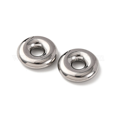 Европейские бусины из нержавеющей стали 304 STAS-D383-01B-P-1