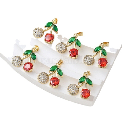 Латунные микро проложить кубического циркония подвески PW-WG02DBD-01-1