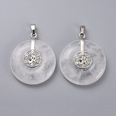 Природного кварца хрустальных подвесок G-F640-F08-1