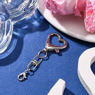 Брелки с застежкой-карабином из сплава KEYC-JKC01379-1