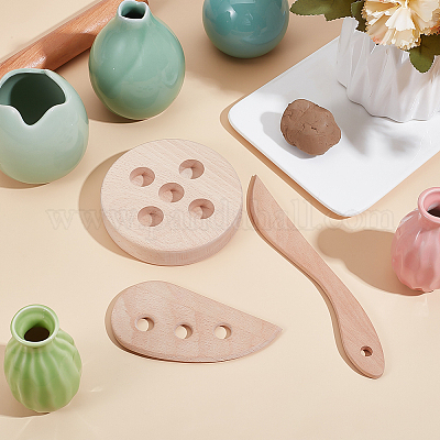 Деревянный керамический метательный инструмент ребро DIY-WH0622-271-1