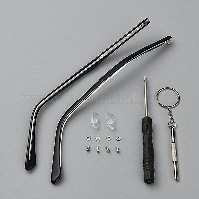 2 шт. пластиковая дужка для очков&nbsp;AJEW-WH0270-077A-1