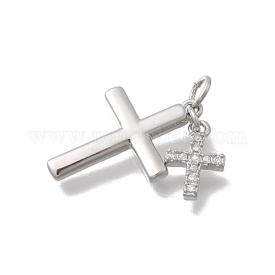 Латунные микро проложить кубического циркония подвески KK-D431-070P-1