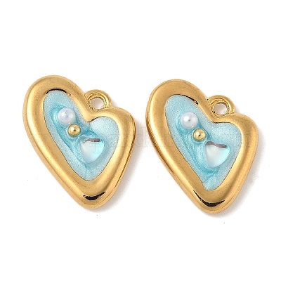 Подвески из нержавеющей стали 304 с эмалью STAS-U057-30G-1