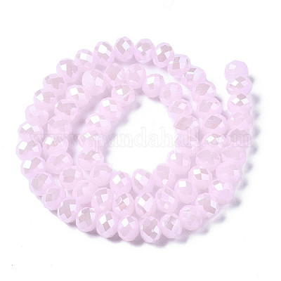 Стеклянные бусины с гальваническим покрытием  EGLA-A034-J10mm-A03-01-1