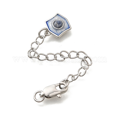 Латунный натуральный лазурит заканчивается цепочкой KK-K398-09P-1