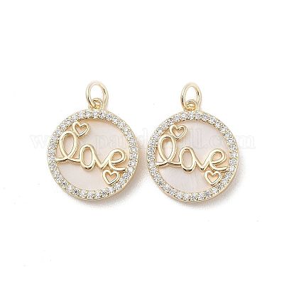 Латунные подвески из ракушки KK-L208-75G-1