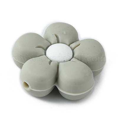 Силиконовые бусины&nbsp;SIL-WH0001-49D-1