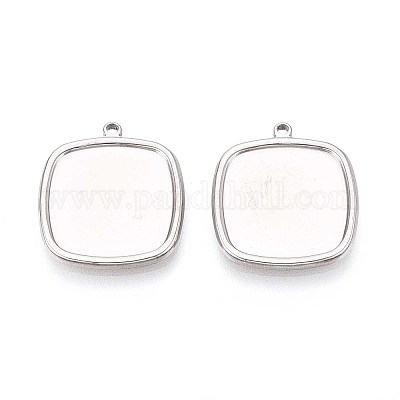 Оправы для подвесок из нержавеющей стали 304 в виде кабошонов STAS-T067-14P-1