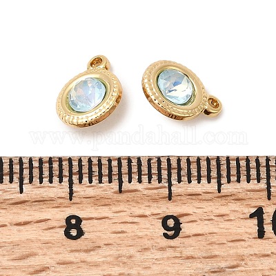 Латунь стекло амулеты KK-P340-11G-03-1