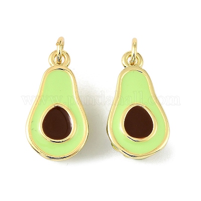Латунные эмалевые подвески с фруктами KK-M324-04C-G-1