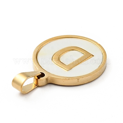 Вакуумное покрытие pvd нержавеющая сталь 304 с подвесками из белой ракушки STAS-G268-01D-G-1