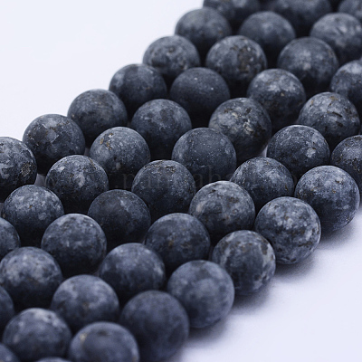 Натуральные нити бус из ларвикита G-F545-A-1