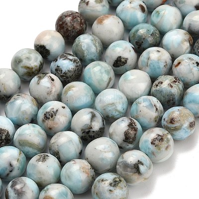Природные ларимар бисер нитей G-L642-B19-10mm-1