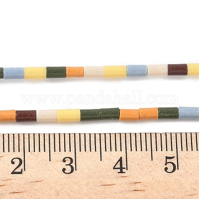 Нити бусин из искусственного камня лавы ручной работы PORC-A029-02B-1