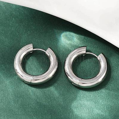 Серьги-кольца из нержавеющей стали 202 для полировки EJEW-M106-02P-04-1