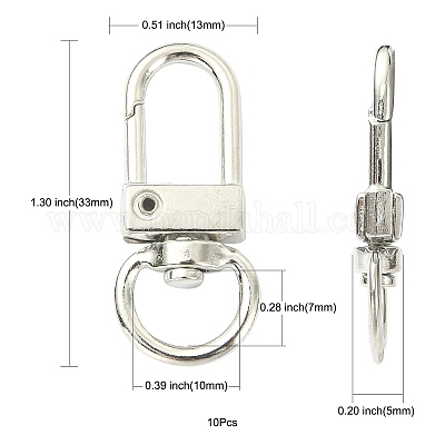 10 шт. Поворотные застежки из сплава PURS-CJ0001-01-1