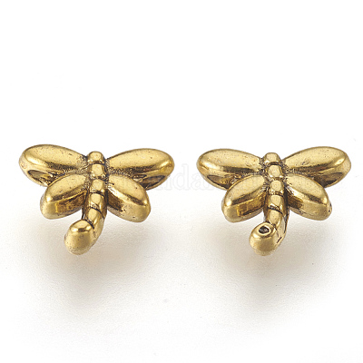 Сплавочные овальные бусины тибетского стиля  X-GAB45-1