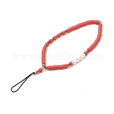 Бусины из полимерной глины ручной работы мобильные ремни HJEW-JM00547-1