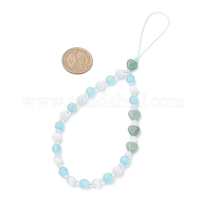 Ремни для мобильных телефонов в форме кошачьего глаза HJEW-JM03427-02-1