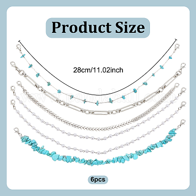 2 комплект из 2-х видов бусин из синтетической бирюзы и пластикового искусственного жемчуга AJEW-GO0002-26-1