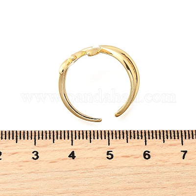 Латунные манжеты для женщин RJEW-F184-08B-G-1