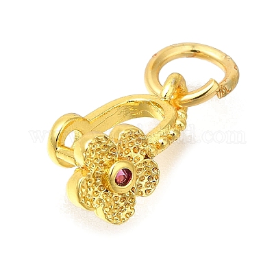 Стеллажное покрытие латунь микро паве кубический цирконий ледоруб щепотка поручни KK-F883-16G-01-1