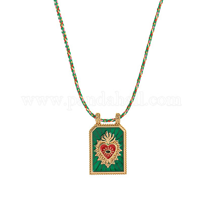 Ожерелья с подвесками из латуни и эмали FS-WG2CA9F-03-1