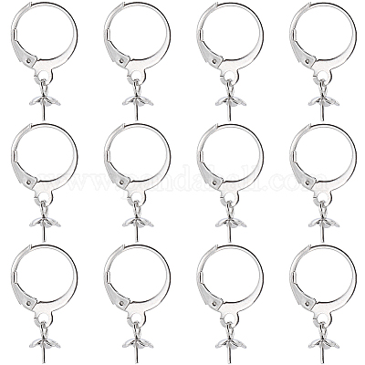 40 шт. фурнитура для сережек из нержавеющей стали 304 STAS-SC0006-49-1